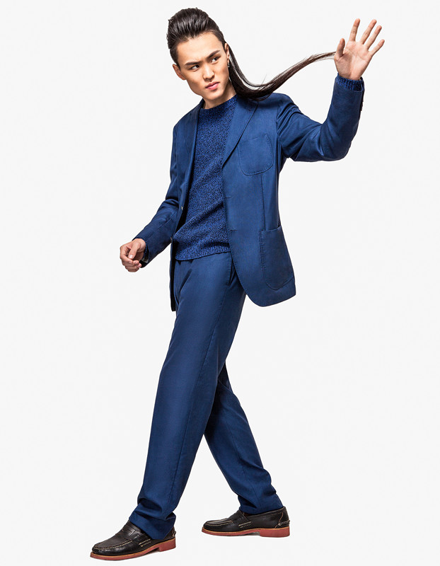 张玮冬日男色登杂志获封时尚界新宠