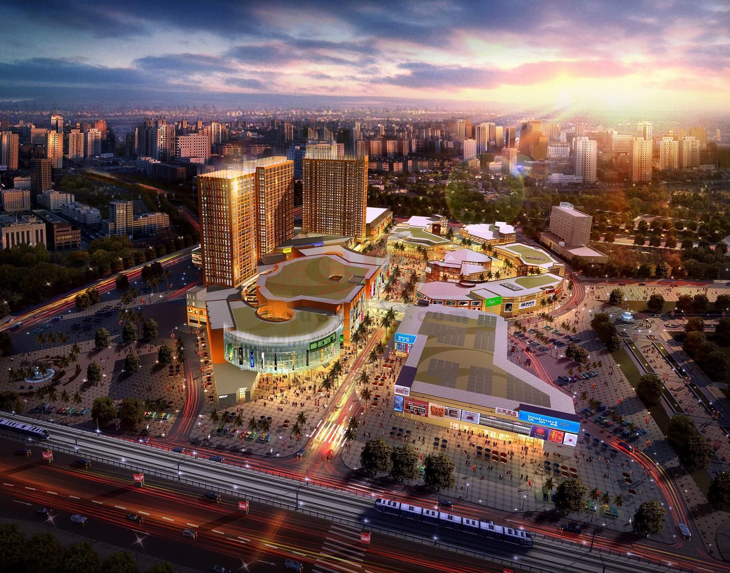 南国大武汉soho: 其他 南国大武汉soho黄昏